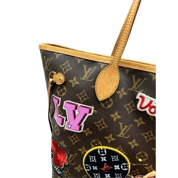 COPY - Louis Vuitton Neverfull MM with Pouch Limited Edition World tour - Picture 3 of 12